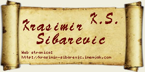 Krasimir Šibarević vizit kartica